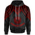 American Samoa Hoodie Polynesian Armor Style Red Unisex Red - Polynesian Pride