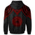 American Samoa Hoodie Polynesian Armor Style Red - Polynesian Pride