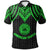 American Samoa Polo Shirt Polynesian Armor Style Green Unisex Green - Polynesian Pride