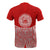 American Samoa Polynesian Custom T Shirt Red Pride Map and Seal - Polynesian Pride