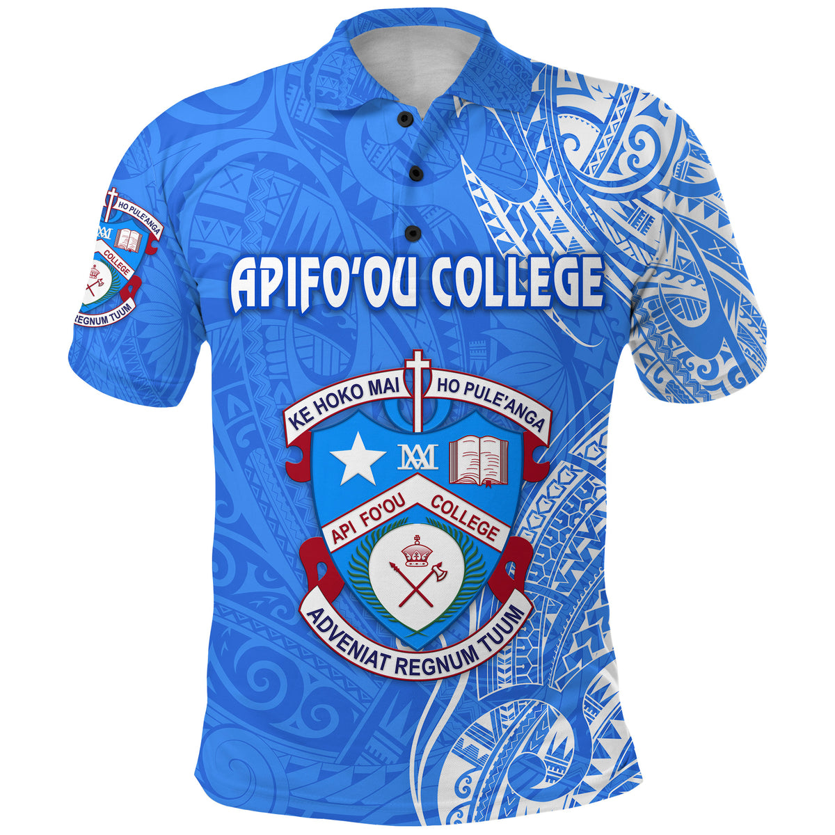 Tonga Apifoou College Polo Shirt Simple Vibes LT8 - Polynesian Pride