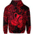 Custom Aquarius Zodiac Polynesian Hoodie Unique Style Red LT8 - Polynesian Pride