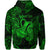 Aquarius Zodiac Polynesian Zip Hoodie Unique Style Green LT8 - Polynesian Pride