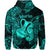 Aquarius Zodiac Polynesian Zip Hoodie Unique Style Turquoise LT8 - Polynesian Pride