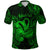 Custom Aquarius Zodiac Polynesian Polo Shirt Unique Style Green LT8 - Polynesian Pride