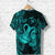 Custom Aquarius Zodiac Polynesian T Shirt Unique Style Turquoise LT8 - Polynesian Pride