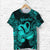 Custom Aquarius Zodiac Polynesian T Shirt Unique Style Turquoise LT8 - Polynesian Pride