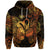 Aquarius Zodiac Polynesian Zip Hoodie Unique Style Gold LT8 - Polynesian Pride