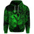 Aquarius Zodiac Polynesian Zip Hoodie Unique Style Green LT8 - Polynesian Pride