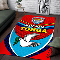 Tonga Mate Ma'a Rugby Area Rug Jersey LT6 - Polynesian Pride