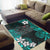 (Custom Personalised) Polynesian Fathers Day Area Rug I Love You In Every Universe - Turquoise LT8 - Polynesian Pride