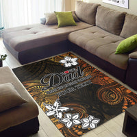 (Custom Personalised) Polynesian Fathers Day Area Rug I Love You In Every Universe - Gold LT8 - Polynesian Pride