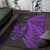 New Zealand Haka Rugby Maori Area Rug Silver Fern Vibes - Purple LT8 - Polynesian Pride