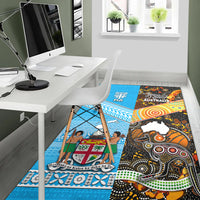 Australia Aboriginal And Fiji Tapa Area Rug Together LT8 - Polynesian Pride