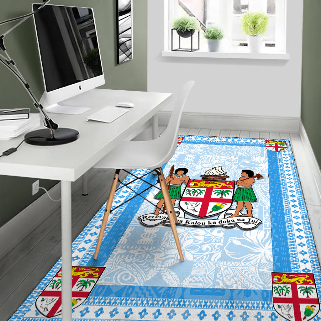 Fiji Area Rug Blue Style No.1 LT6 - Polynesian Pride