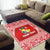 (Custom Personalised) Tonga Coat Of Arms Area Rugs Simplified Version - Red LT8 - Polynesian Pride