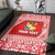 (Custom Personalised) Tonga Coat Of Arms Area Rugs Simplified Version - Red LT8 - Polynesian Pride