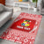 (Custom Personalised) Tonga Coat Of Arms Area Rugs Simplified Version - Red LT8 Red - Polynesian Pride