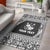 (Custom Personalised) Tonga Coat Of Arms Area Rugs Simplified Version - Black LT8 Black - Polynesian Pride