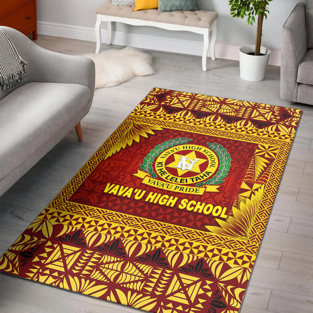 Tonga Vava'u High School Area Rugs Simplified Version - Maroon LT8 Maroon - Polynesian Pride