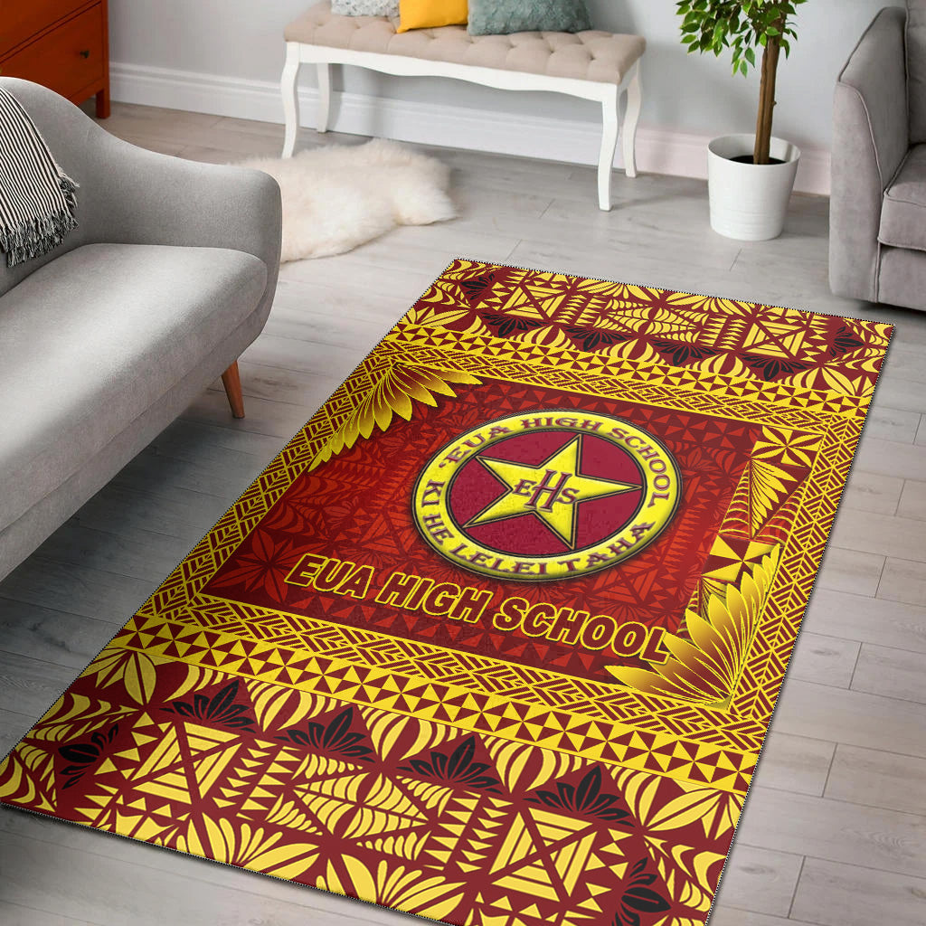 Tonga Eua High School Area Rugs Simplified Version LT8 Maroon - Polynesian Pride