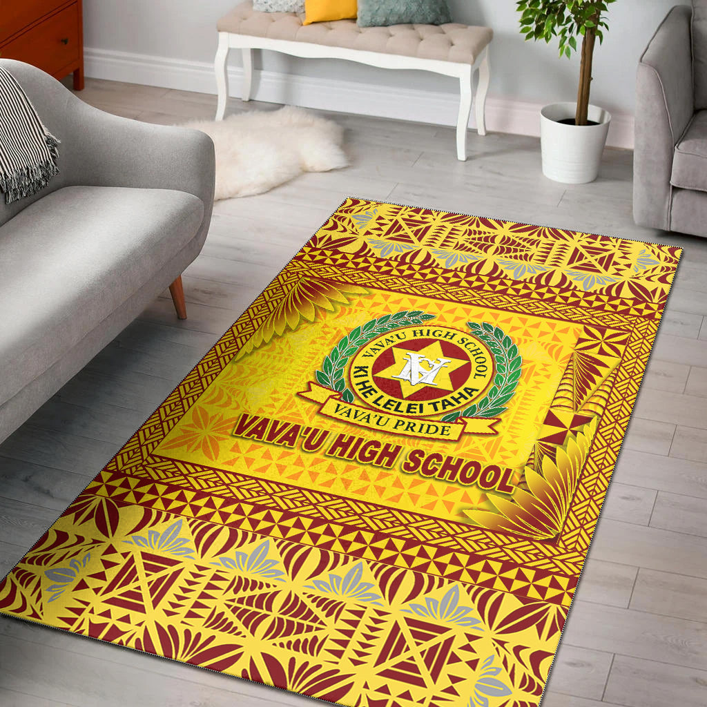 Tonga Vava'u High School Area Rugs Simplified Version - Gold LT8 Gold - Polynesian Pride