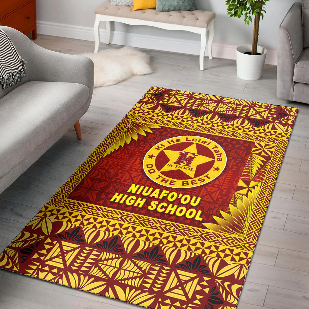 Tonga Niuafo'ou High School Area Rugs Simplified Version LT8 Maroon - Polynesian Pride