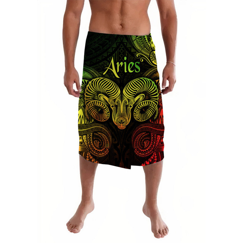 Aries Zodiac Polynesian Lavalava Unique Style Reggae LT8 Reggae - Polynesian Pride