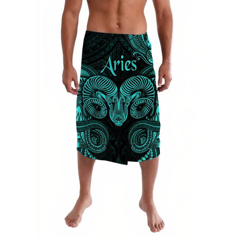 Aries Zodiac Polynesian Lavalava Unique Style Turquoise LT8 Turquoise - Polynesian Pride