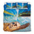 Hawaii Duvet Cover Set - Sea Turtle Coconut Tree - Polynesian Pride