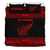 Aotearoa New Zealand Maori Bedding Set Silver Fern - Red - Polynesian Pride