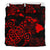 Hawaiian Map Turtle Hibiscus Polynesian Red Bedding Set - Polynesian Pride