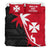 Wallis And Futuna Duvet Cover Set - Wallis And Futuna Coat Of Arms & Coconut Tree Black - Polynesian Pride