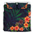 Hawaiian Hibiscus Palm Leaves Background Bedding Set - Polynesian Pride