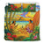 Hawaiian Couple Sing A Song On Beach Sunset Bedding Set - Polynesian Pride