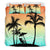 Hawaiian Palm Tree On The Beach Bedding Set - Polynesian Pride