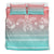 Hawaiian Turtle Hibiscus Turquoise And Salmon Bedding Set - Color Style - Polynesian Pride