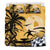 Hawaiian Map Palm Tree Sunset Polynesian Surfing Bedding Set - Polynesian Pride