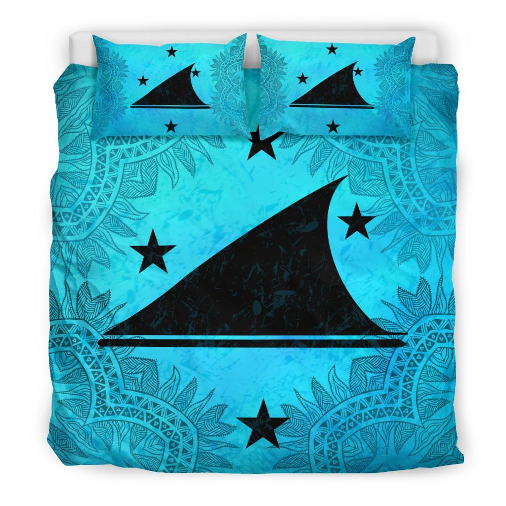 Tokelau Duvet Cover Set - Tokelau Flag Turquoise Art - Polynesian Pride