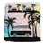 Hawaiian Bus Palm Tree Summer Hibiscus Turtle Background Polynesian Bedding Set - Polynesian Pride