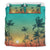 Hawaiian Palm Tree In The Sunset Polynesian Bedding Set - Polynesian Pride