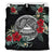 American Samoa Duvet Cover Set - American Samoa Coat Of Arms Hibiscus Black - Polynesian Pride