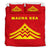 Hawaiian Mauna Kea Volcano Polynesian Bedding Set Red - Polynesian Pride