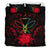 Kanaka Maoli Red Hibiscus Rising Bedding Set Red - Polynesian Pride