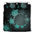 Hawaiian Turtle Plumeria Hibiscus Polynesian Deep Sea Bedding Set V.2 - Polynesian Pride