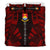 Kiribati Duvet Cover Set - Polynesian Tattoo Red - Polynesian Pride