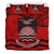 Kiribati Duvet Cover Set - Kiribati Flag & Coat Of Arms Red Red - Polynesian Pride