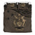 Solomon Island Duvet Cover Set - Flag & Coat Of Arms Brown Brown - Polynesian Pride