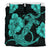 Hawaiian Anchor Poly Tribal Hibiscus Polynesian Bedding Set Turquoise - Polynesian Pride