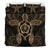 Hawaiian Turtle Hibiscus Polynesian Bedding Set Gold - Polynesian Pride